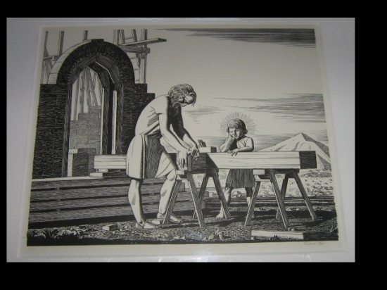 ROCKWELL KENT (after) Jesus and Joseph